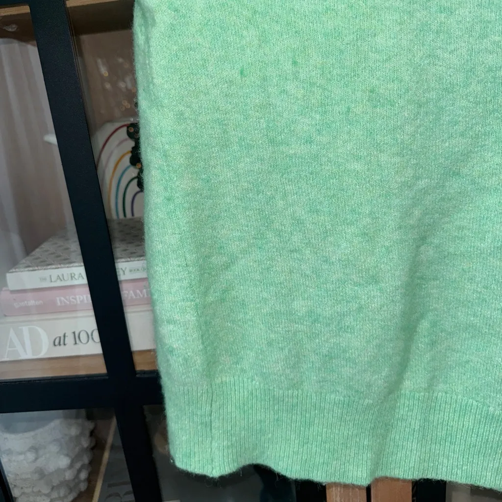 J. Crew wool Rollneck Sweater alpaca Supersoft Yarn mock BD613 Mint Green - Image 8