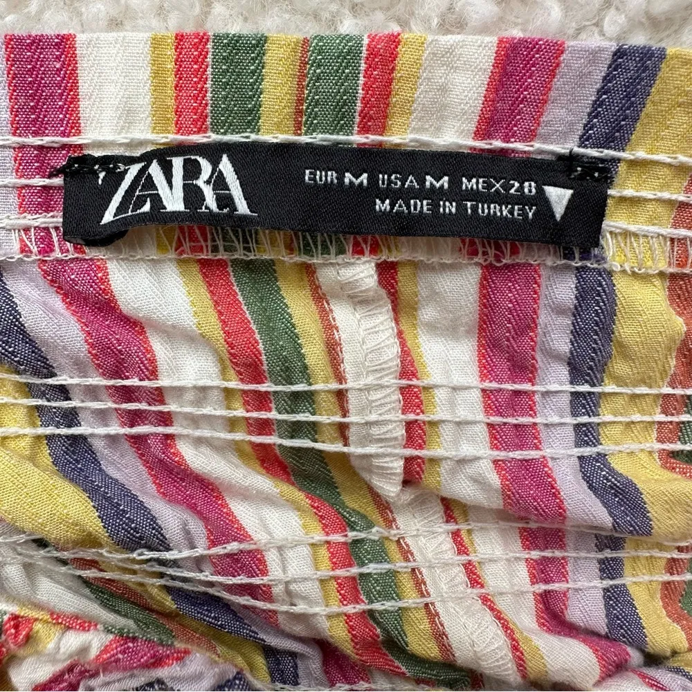 Zara Smocked Cropped Tank - Image 5