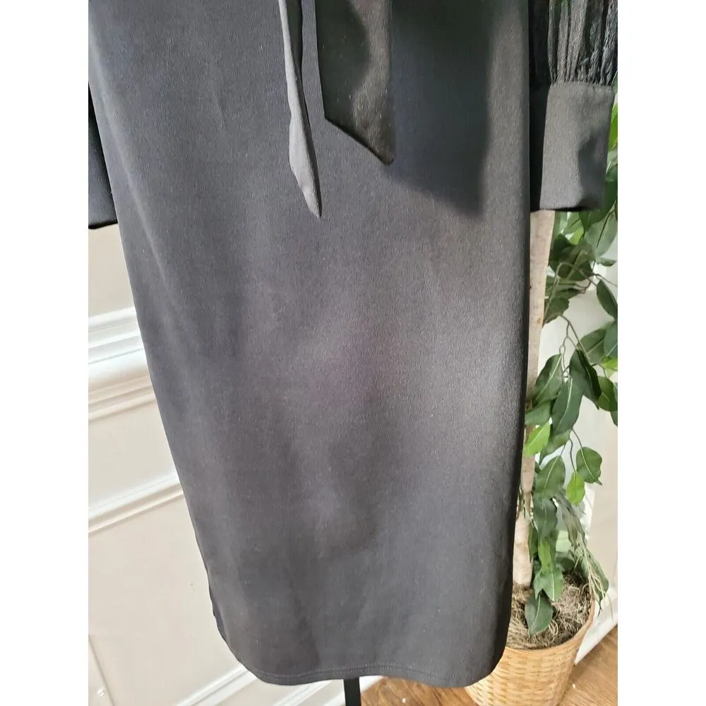 SHELN Women's Black Solid Polyester V - Image 4