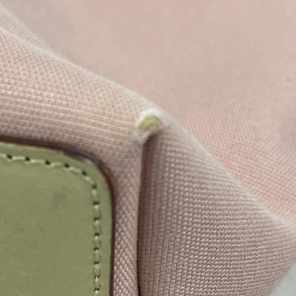 Gucci Vintage Pink Canvas Tote Bag w/ Leather Trim - Preowned - Image 12