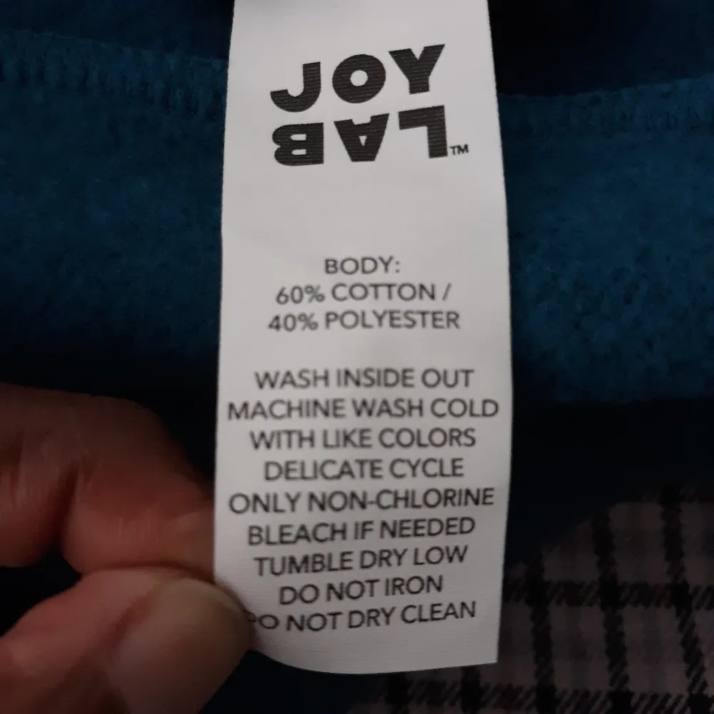 Joy Lab XS Oversized Sweater Blue Zip front Top - Image 8