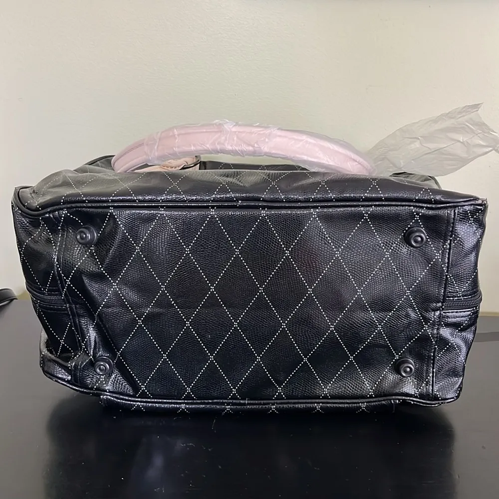 Mary Kay Deluxe Black Cream Consultant Cosmetic Travel Bag W/ Insert Organizer - Image 13