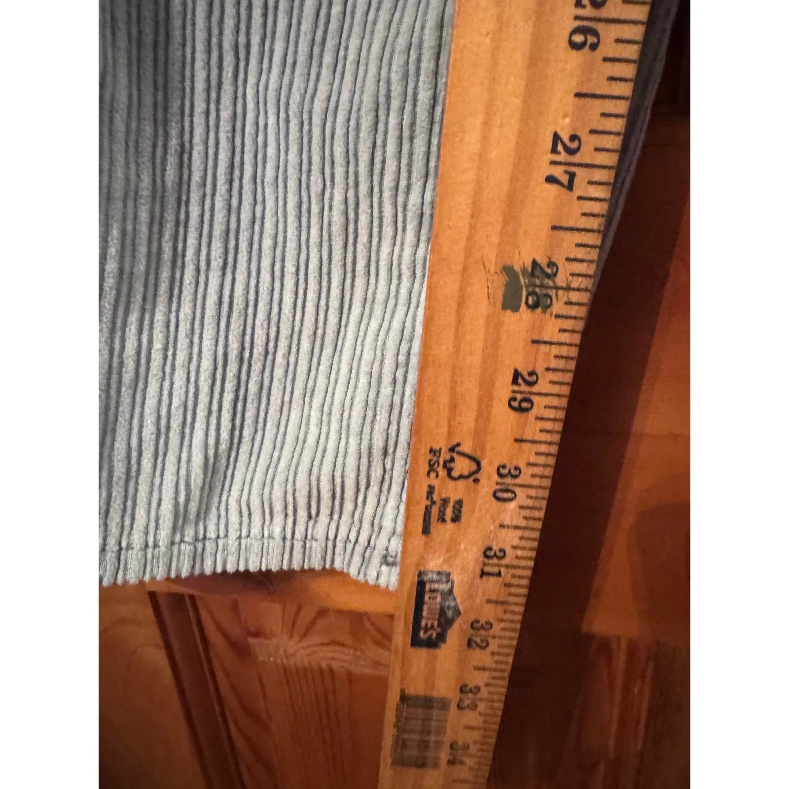 PacSun Baggy Carpenter Corduroy Pants Light Blue Size 26 Daisy Patch - Image 12