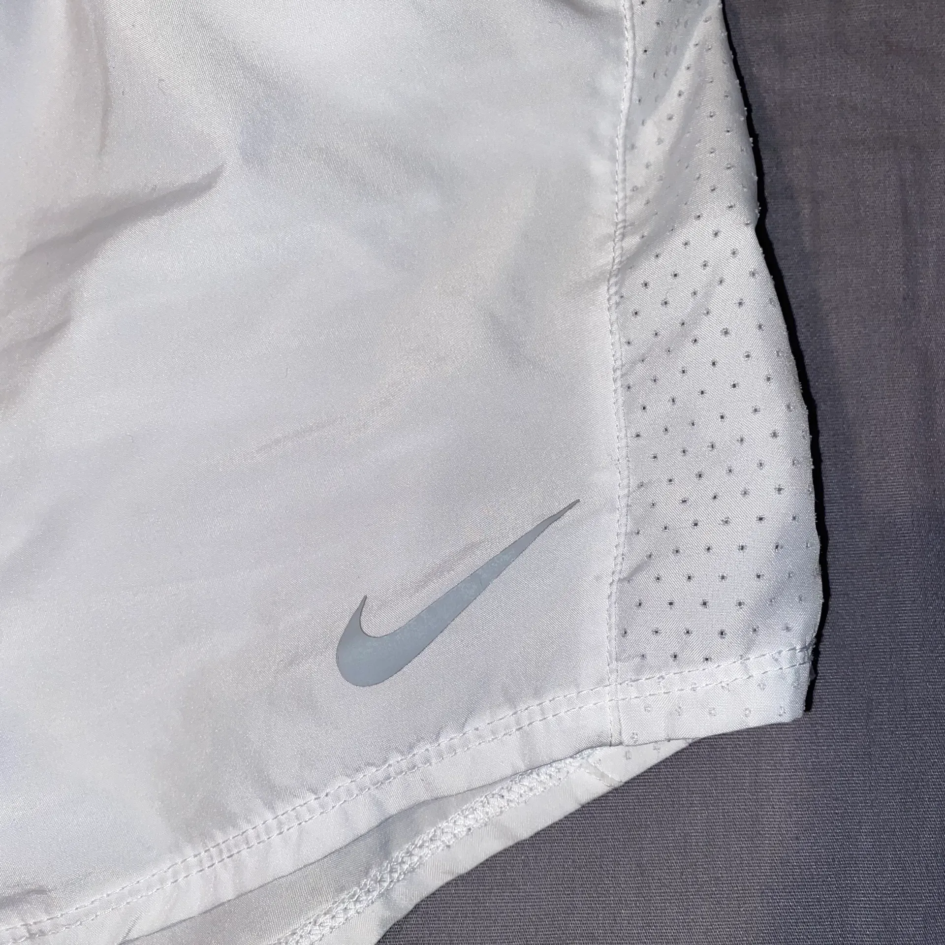 Nike White  Athletic Shorts - Image 4