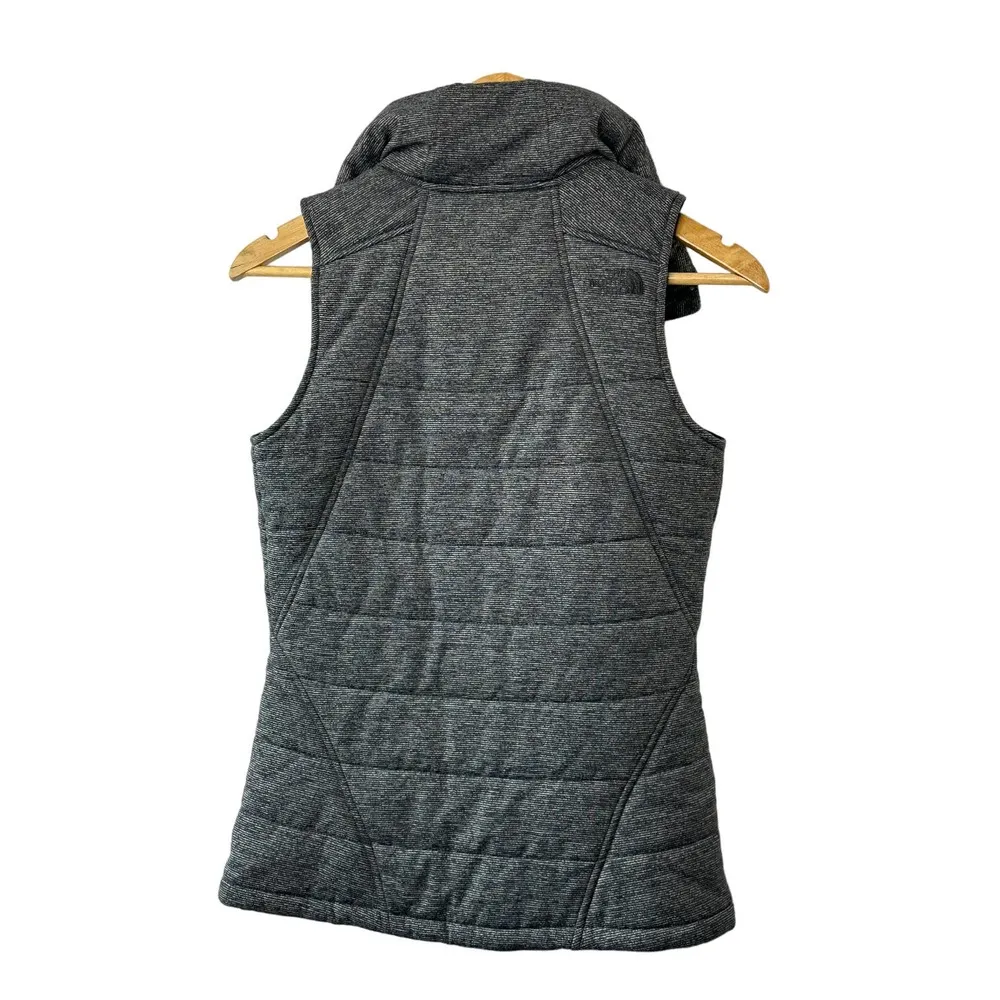THE NORTH FACE Heather Grey PSEUDIO QUILTED VEST Women's Size XS - Image 7
