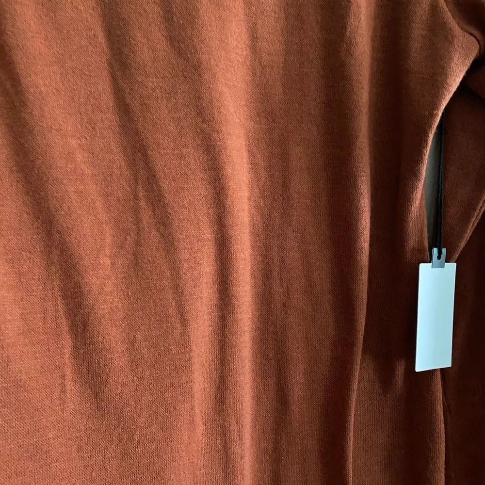 ASTR The Label Rosey Rust Wrap Neck Cutout Dress Long Sleeve Size XL Extra Large - Image 14