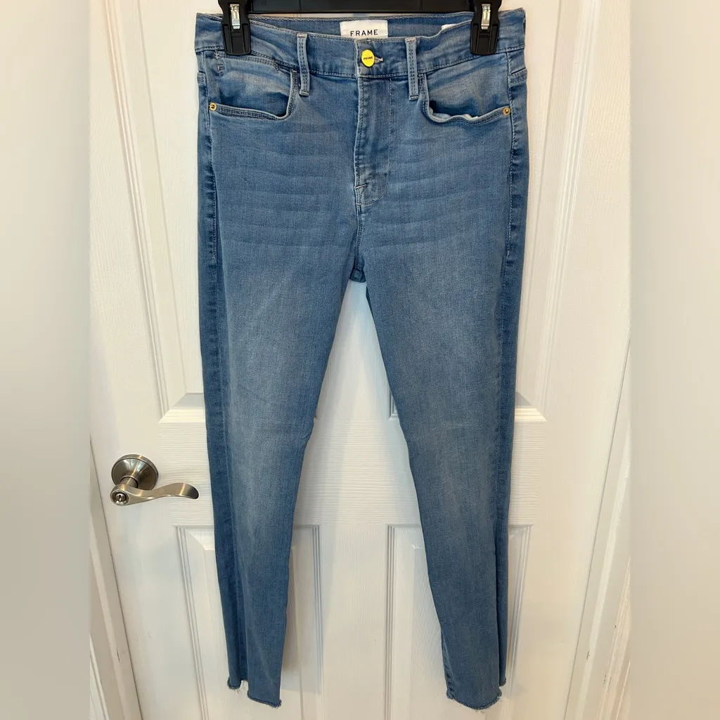 Frame Le High Skinny‎ Denim jeans style # LHSKRA079 Europa size 28 - Image 2