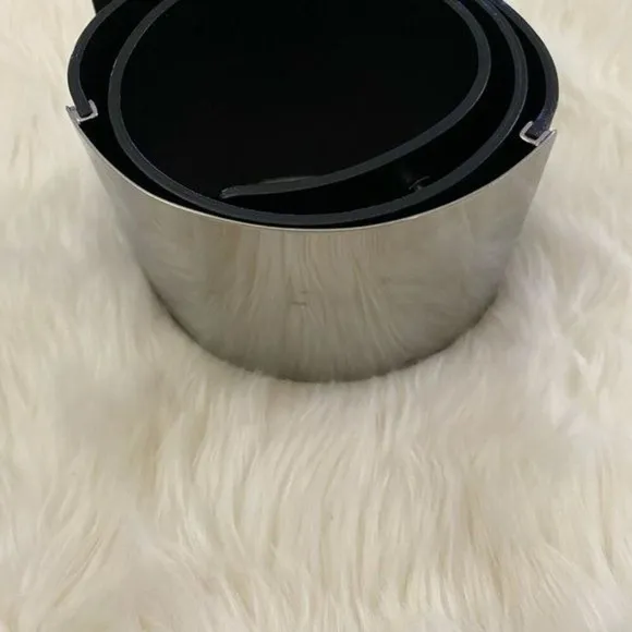 Emporio Armani Women YEWH37‎ Cuffed Wide Leather Belt Size 38 $895 - Image 7