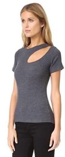 LNA Ribbed Cut Out Tee - Image 2