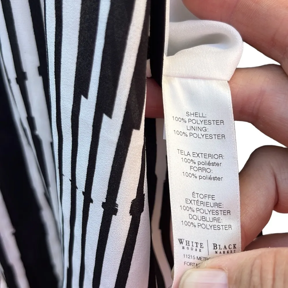 NWT White House Black Market Stripe Split Maxi Dress - Image 12