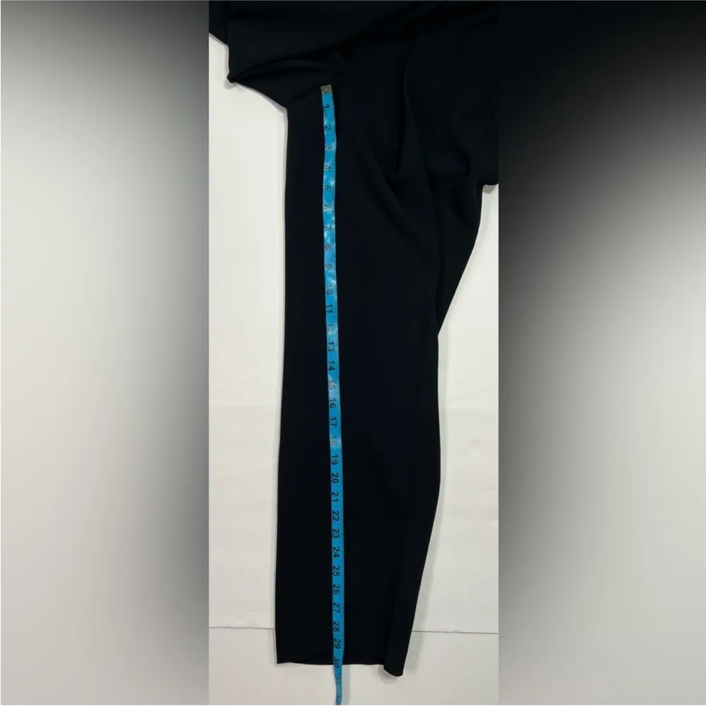 Babaton Tim Relaxed Fit Straight Leg Pants w/ Side Tie Detail - black, size 6 - Image 7