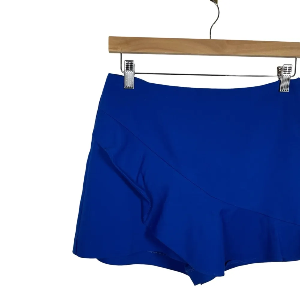 Zara Women’s Ruffle Mini Skort in Royal Blue Size M - Image 4