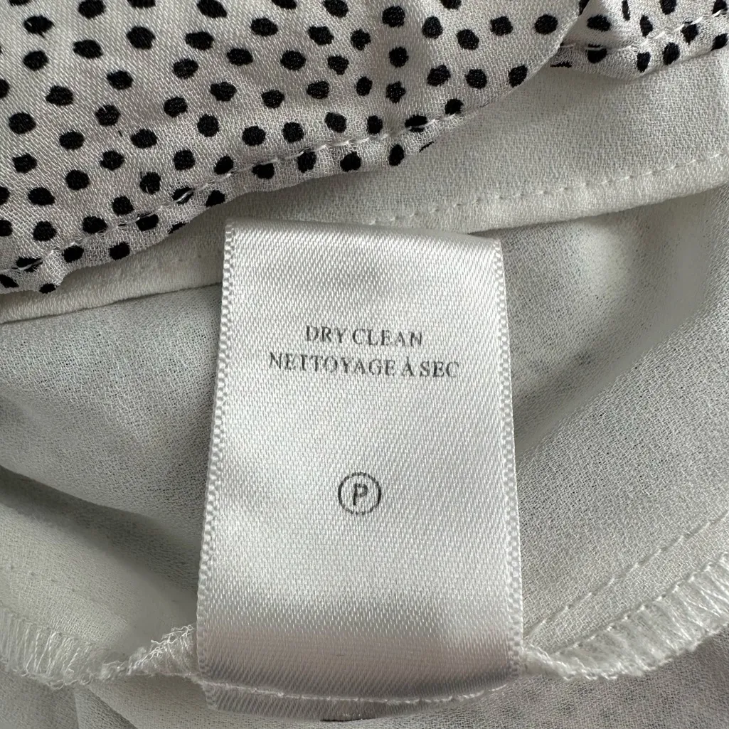 A.L.C. Viera Mini Dress in Rimini Dot Print size 6 Silk Short Flutter Sleeves - Image 14