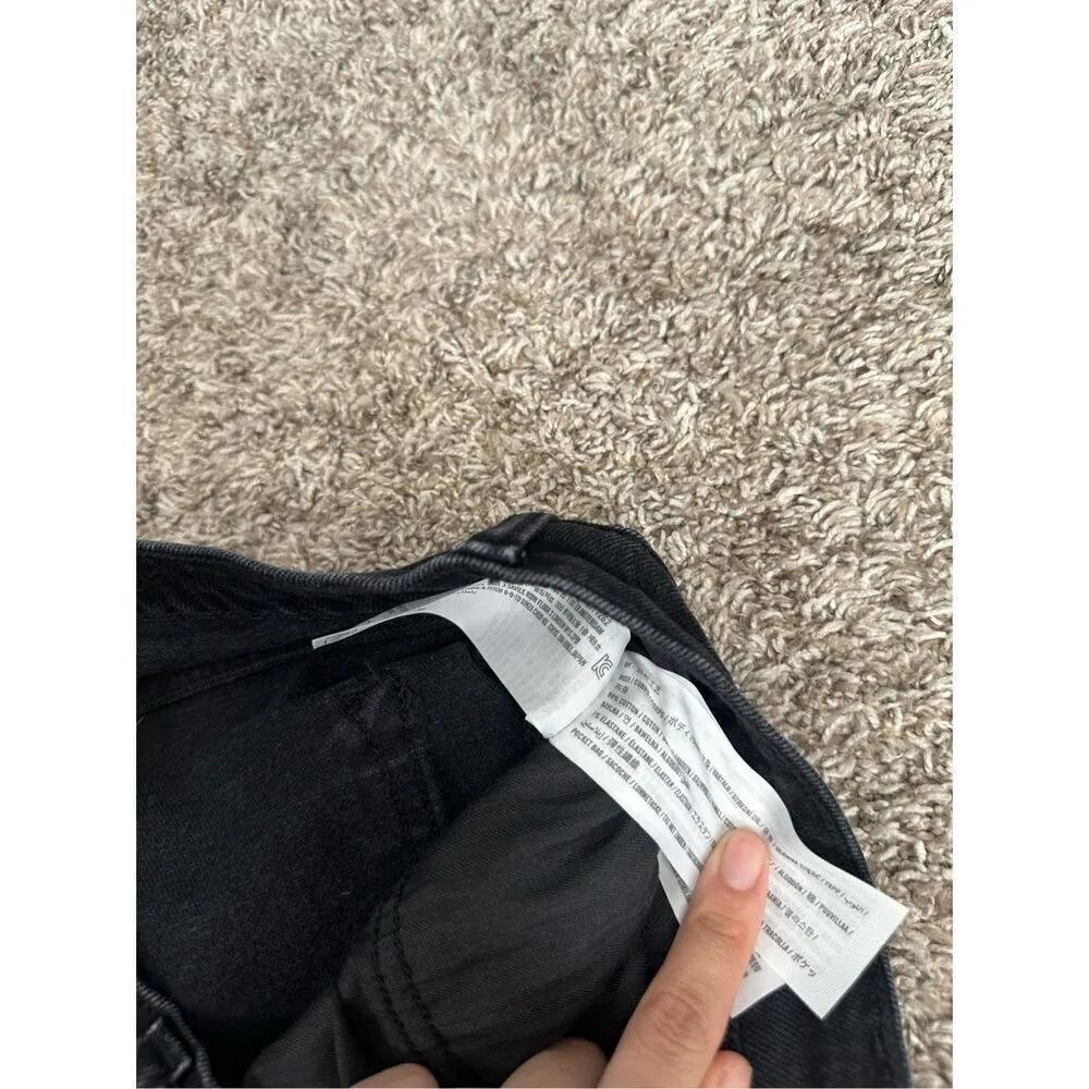 Abercrombie & Fitch The Vintage Flare High Rise Black Wash Jeans 33/16 Long - Image 5