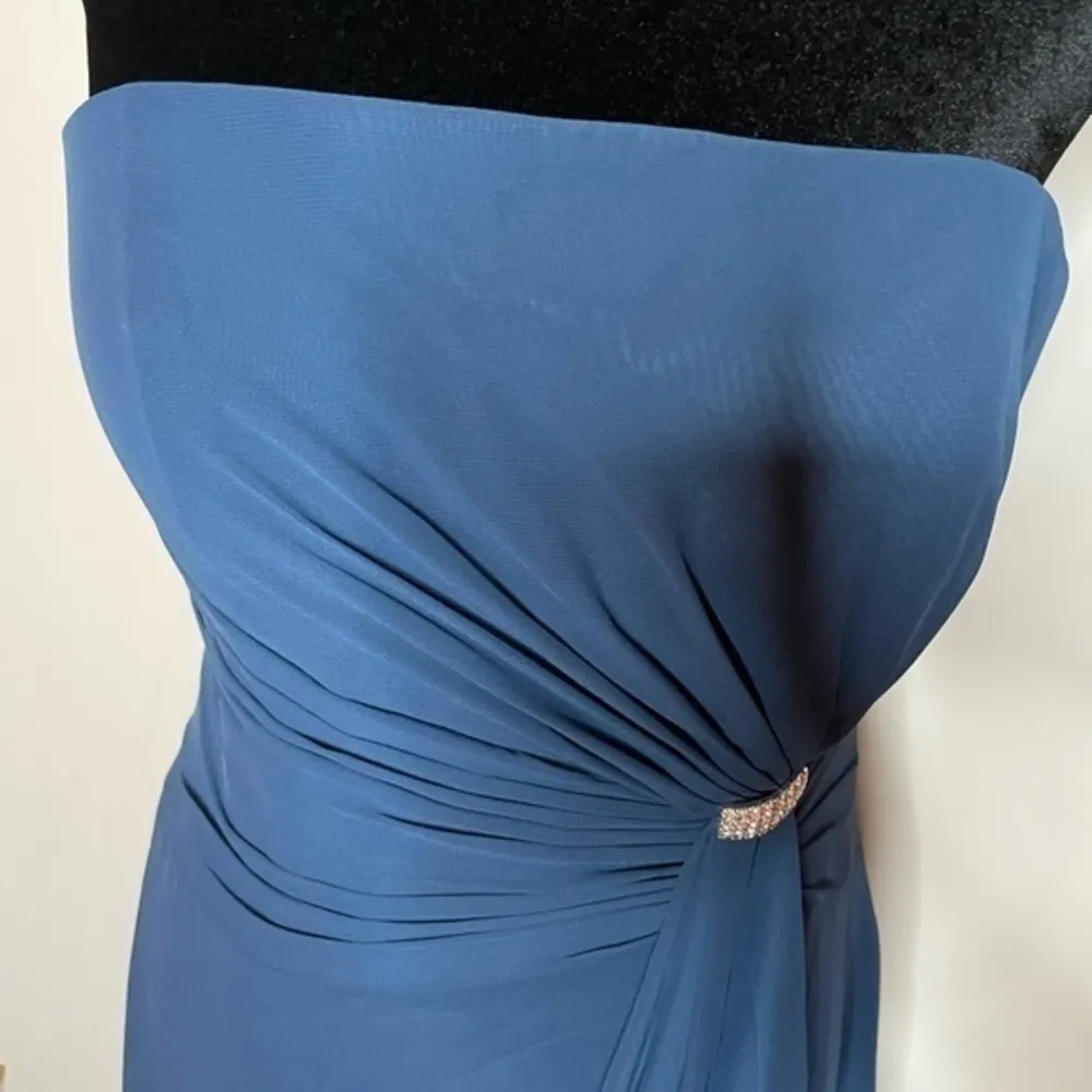 Symphony of Venus Cobalt Blue Strapless Gown NWT Size 6 - Image 9