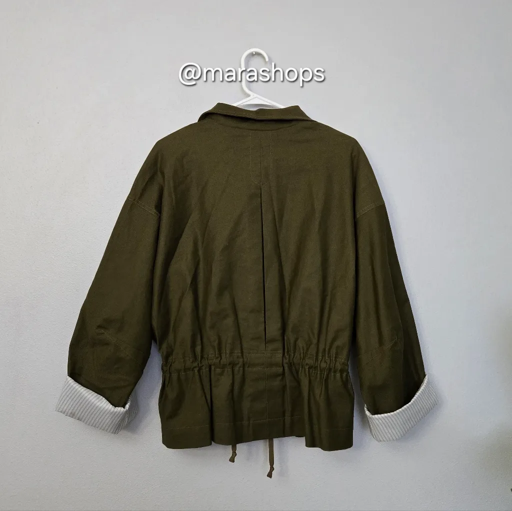 Frame Cinched Waist Linen Blend Jacket - Image 7