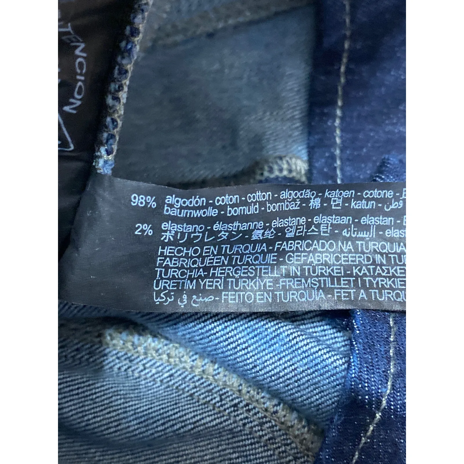 Zara Women's Blue Strapless Sleeveless V Neck Zip Denim Jean Crop Top Size XS - Image 5