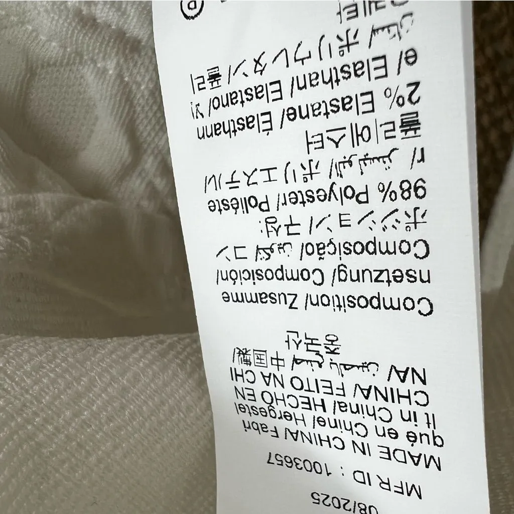 Blazer White Open Front Cable Knit Asymmetrical Hem NWOT M Chic - Image 14