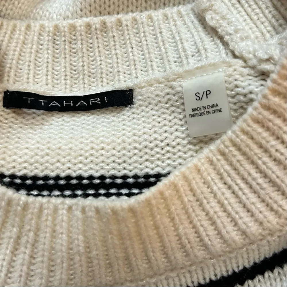 Tahari  Striped Cropped Sweater - Image 8