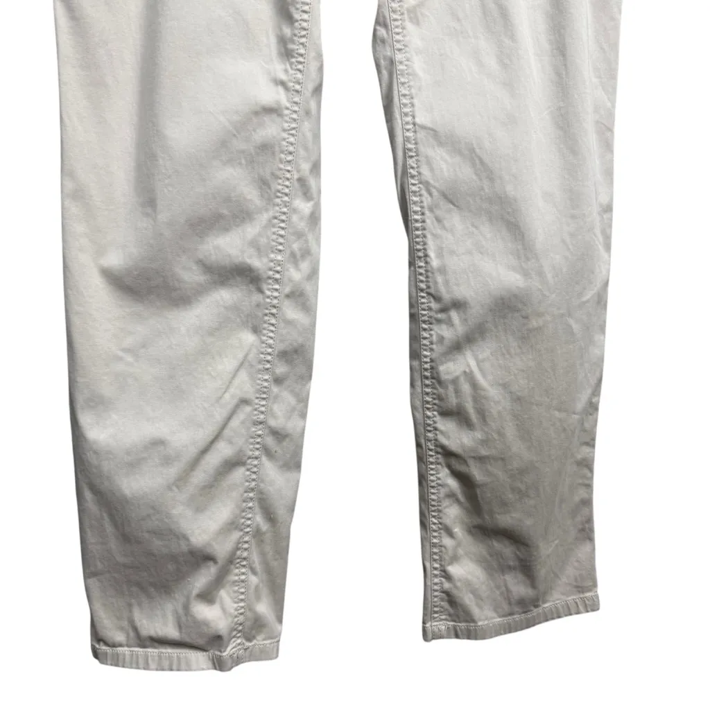 J Jill Women’s Khaki Stretch Pants Size 10 Beige Cotton Blend Straight Leg - Image 3