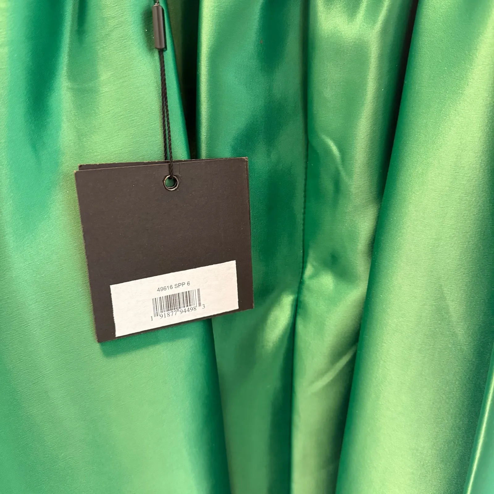 Ieena for Mac Duggal 49616 Spring Green Bow Bubble Dress Size 6 NWT - Image 8