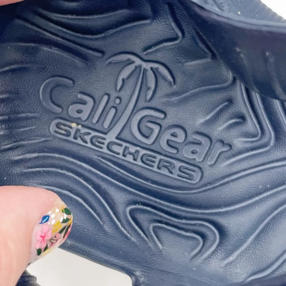 Skecher's Cali Gear Go Walk Smart Aloha Sandals Navy Blue Women's Size 10 - Image 3