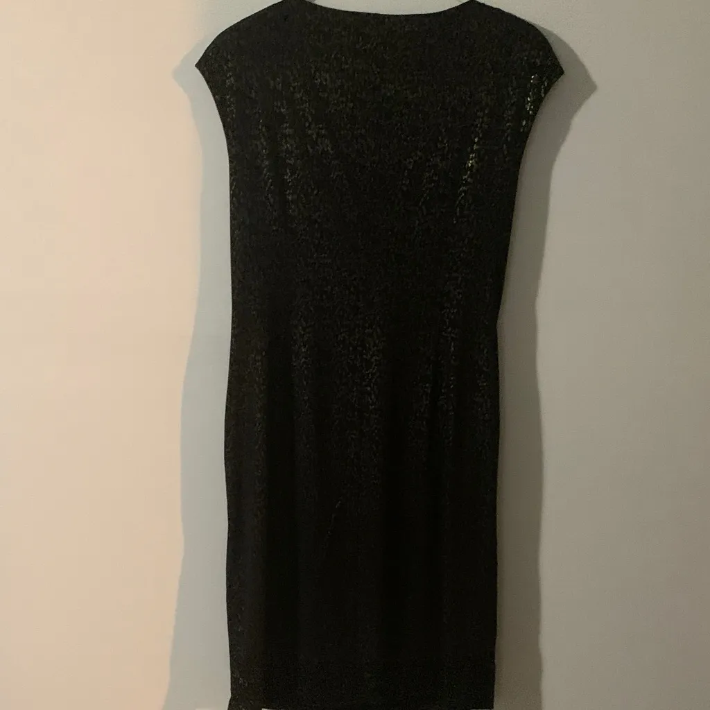 Black‎ Label Shimmering Black Mini Dress - Image 4