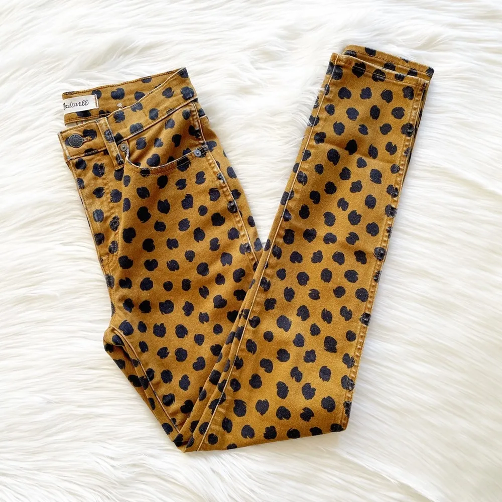 NWT MADEWELL EGYPTIAN GOLD PAINTED SPOTS Jeans - Image 10