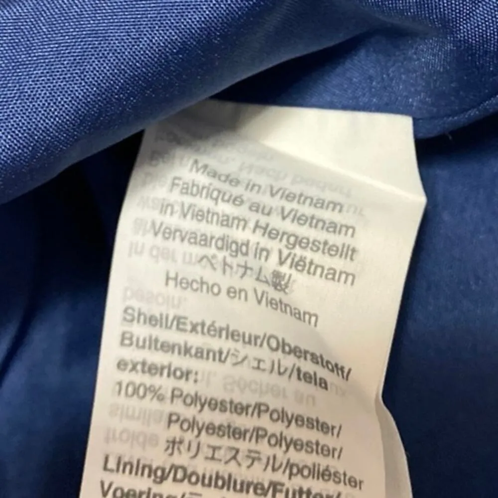 J.Crew Blue Floral Short Flutter Sleeve Ruffle Tiered Zip Midi A Line Dress Sz 4 - Image 4