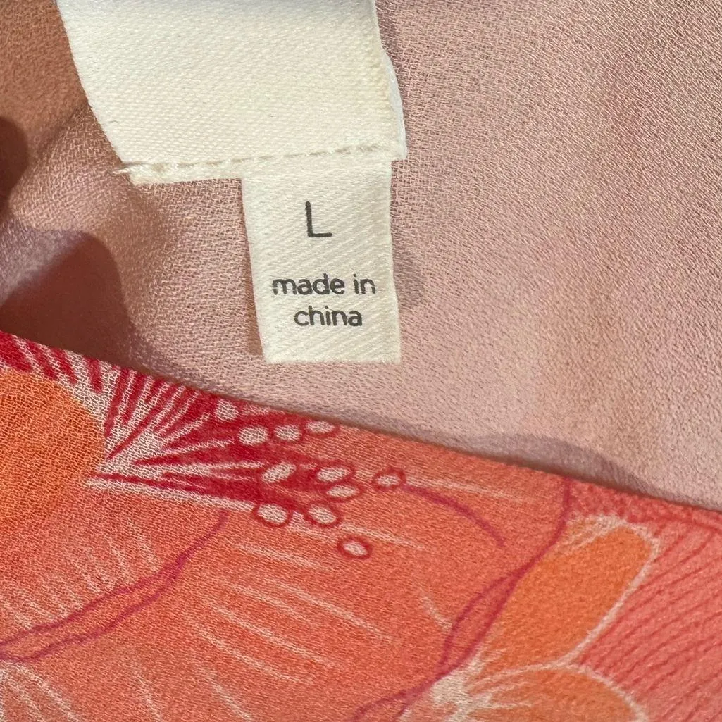 Floral Open Back Long Sleeve Chiffon Romper
ASTR the Label Size Large - Image 7