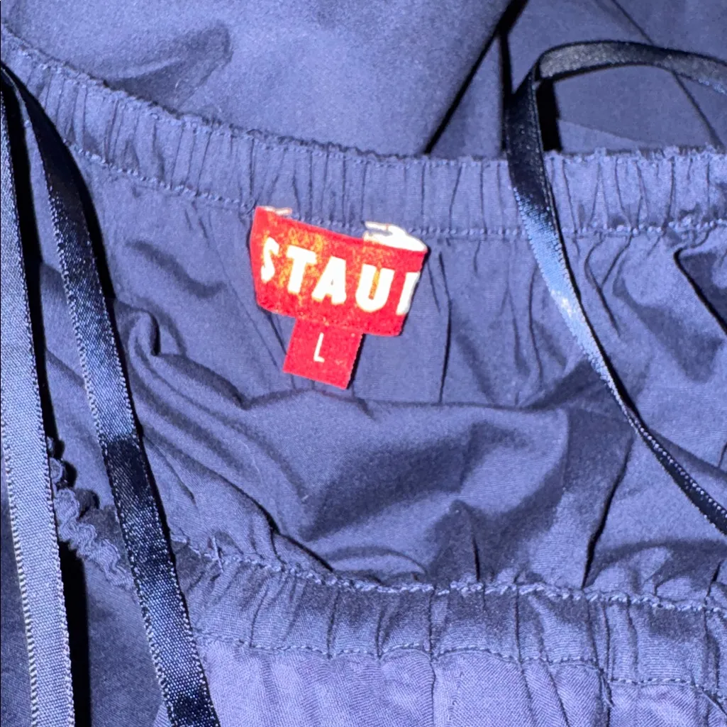 NEW Staud Vanessa Cut-out Maxi Back Tie Halter Dress in navy blue Size L - Image 6