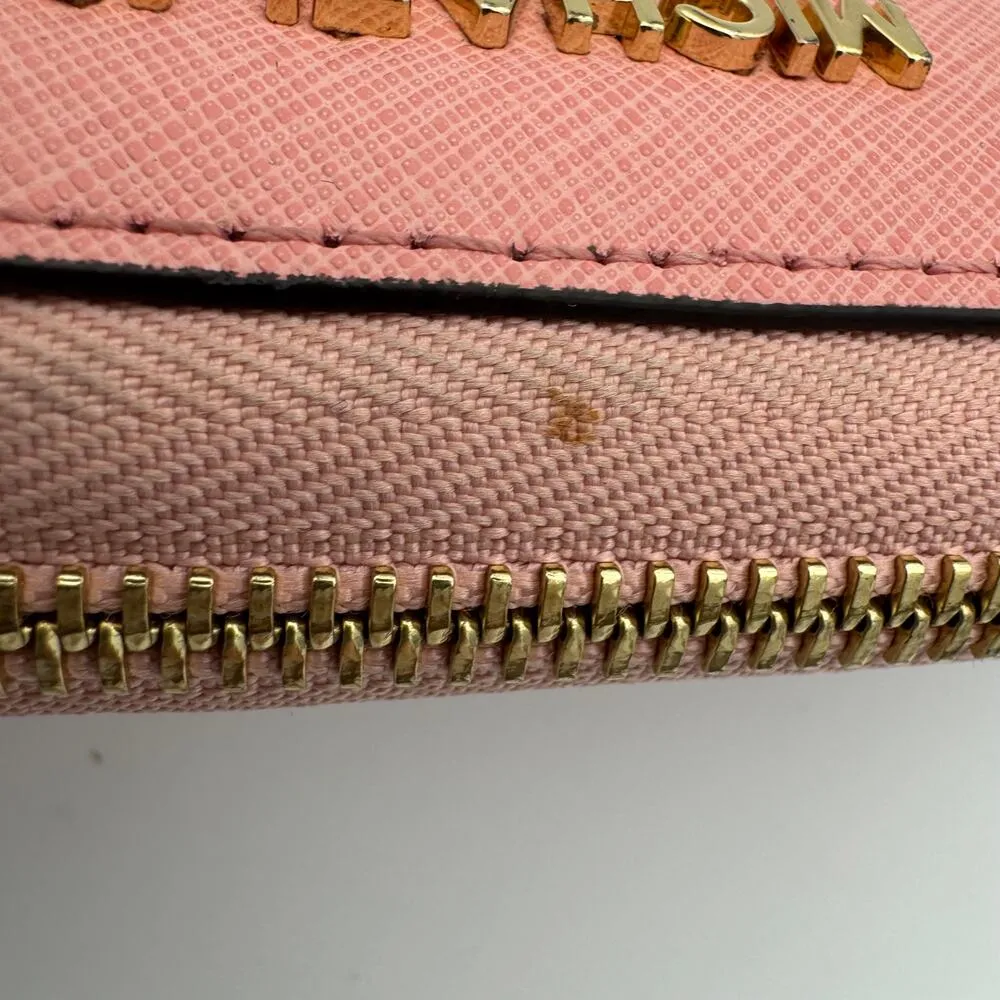 MICHAEL KORS LONG WALLET PINK Solid Color Women's - Image 5