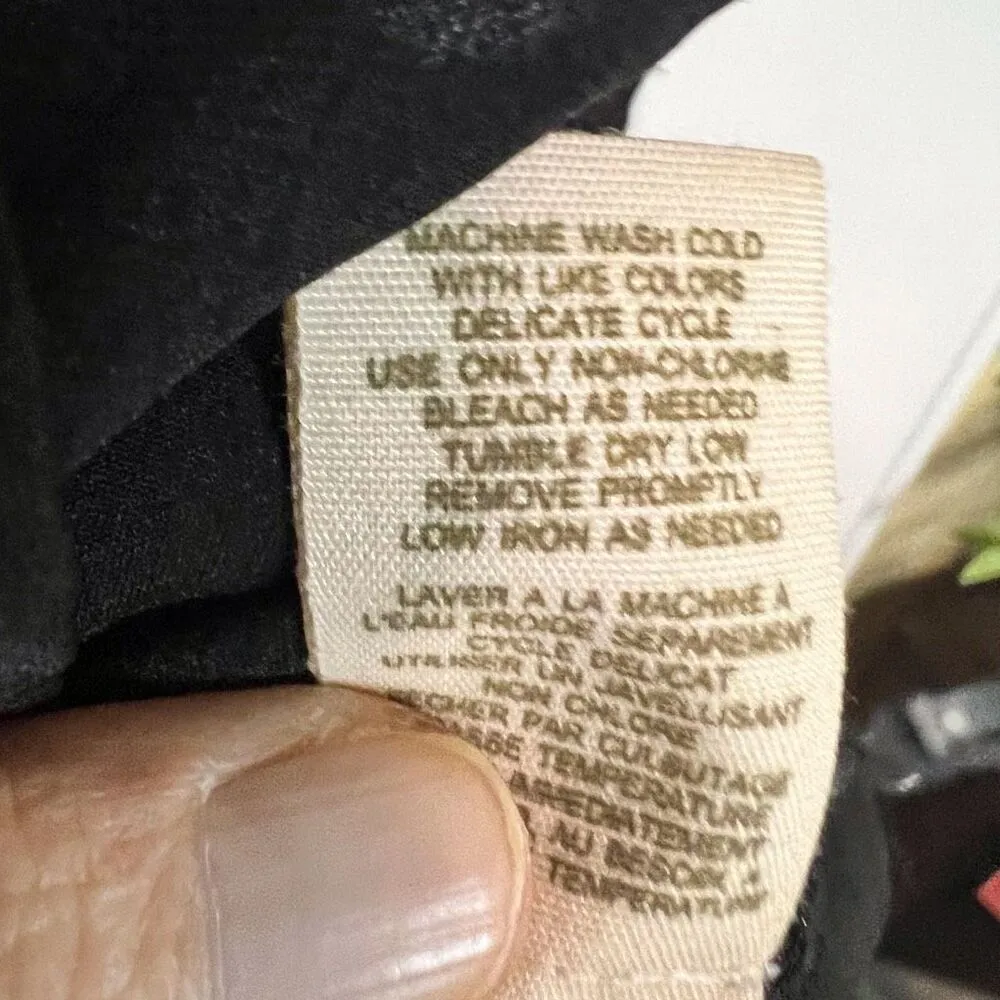 Free‎ People Womens Black Lace High Neck Mini Dress Size Small Whimsigoth Witchy - Image 4