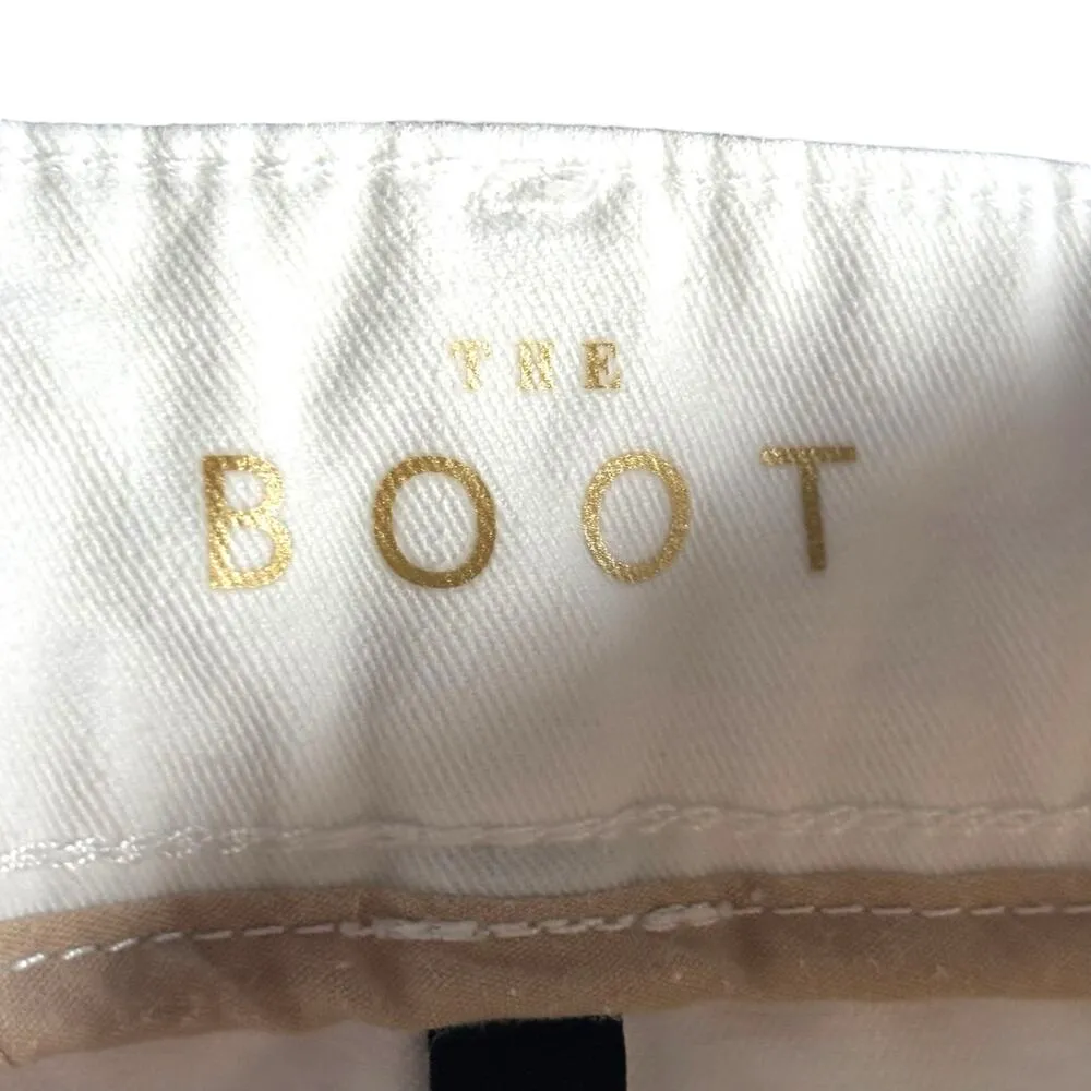 White House Black Market The Boot White Jeans Size 4 Long Slim Bootcut Denim - Image 9