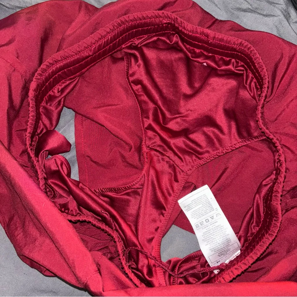 adidas Maroon Athletic Shorts - Image 7