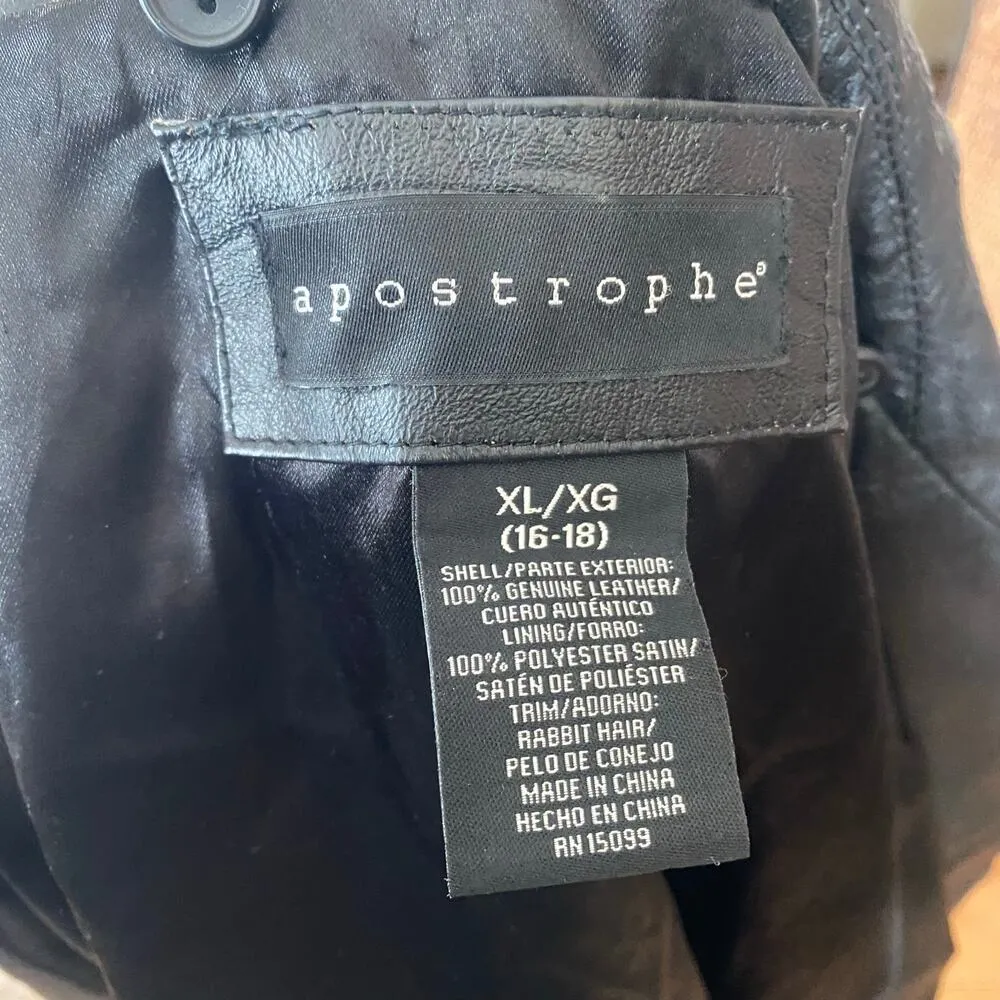 Size XL//Vintage Y2K Woven Black Leather Suede Jacket - Image 3