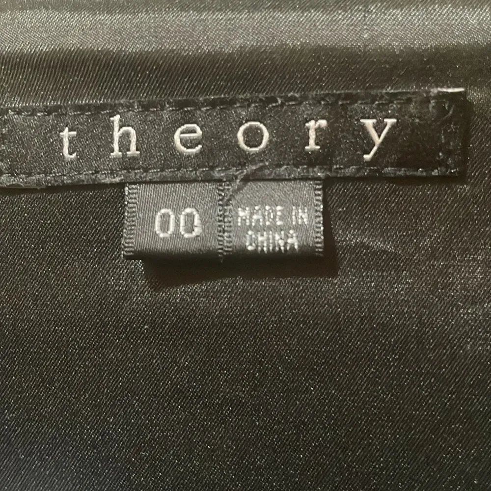 Womens Theory Black Zip Up Jacket - Image 2