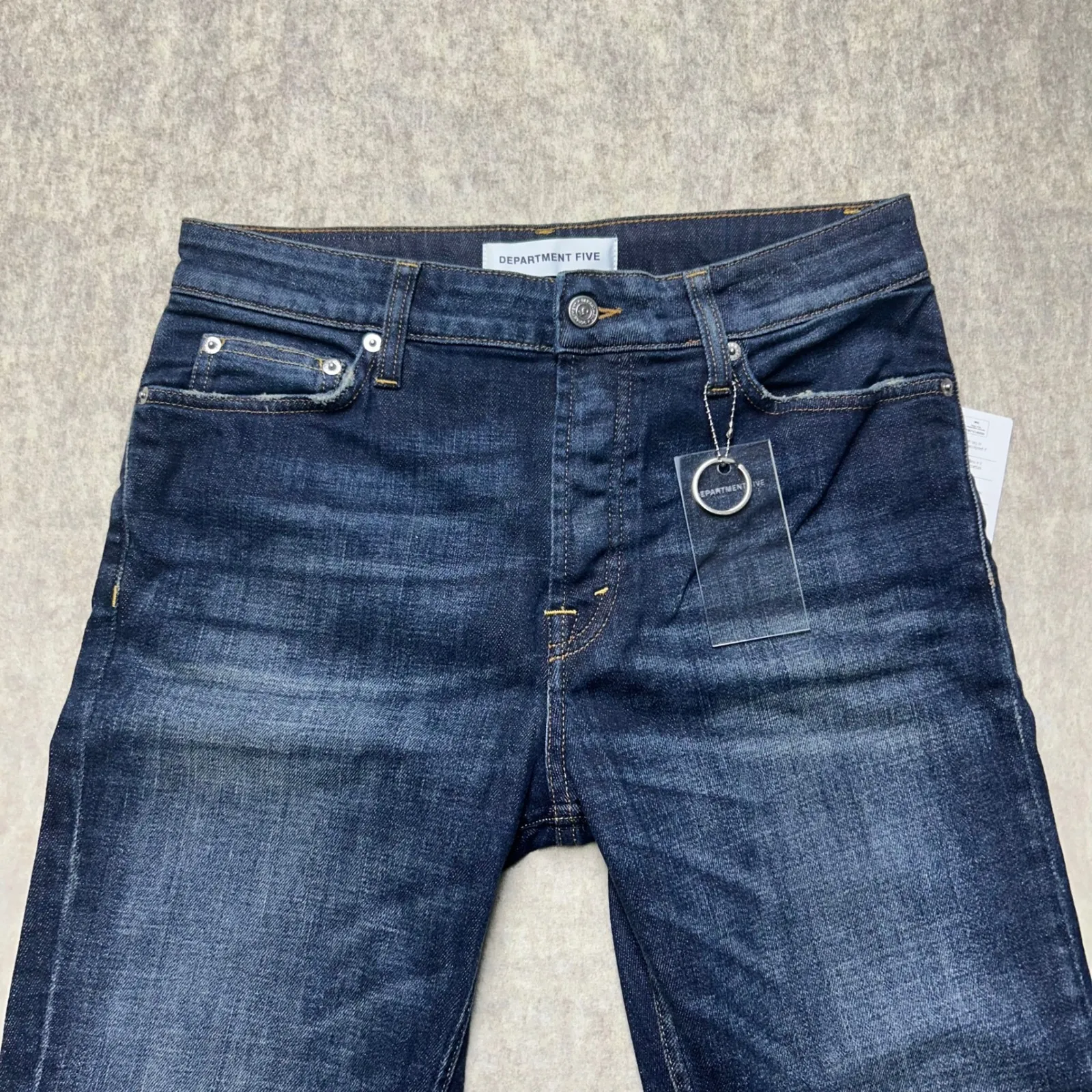 DEPARTMENT FIVE Drake Denim Jeans Dark Wash‎ Blue Button Fly Womens Size 30 NWT - Image 3