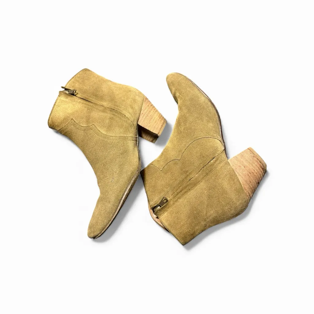 ISABEL MARANT ETOILE Tan Suede Dicker Booties - Image 2