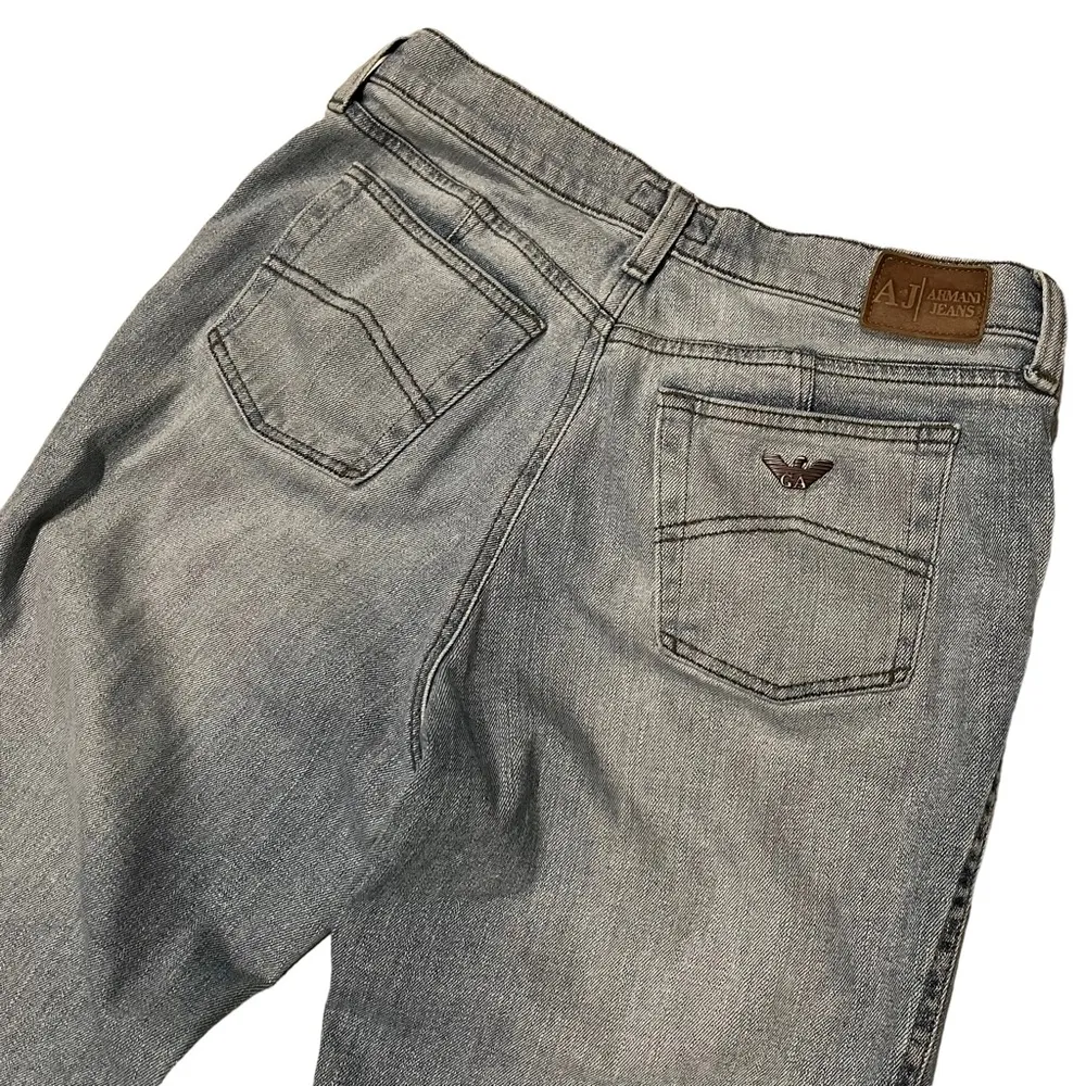 Vintage 90’s Armani Jeans Indigo 006 Series High Rise Straight Leg, Sz 30 - Image 8