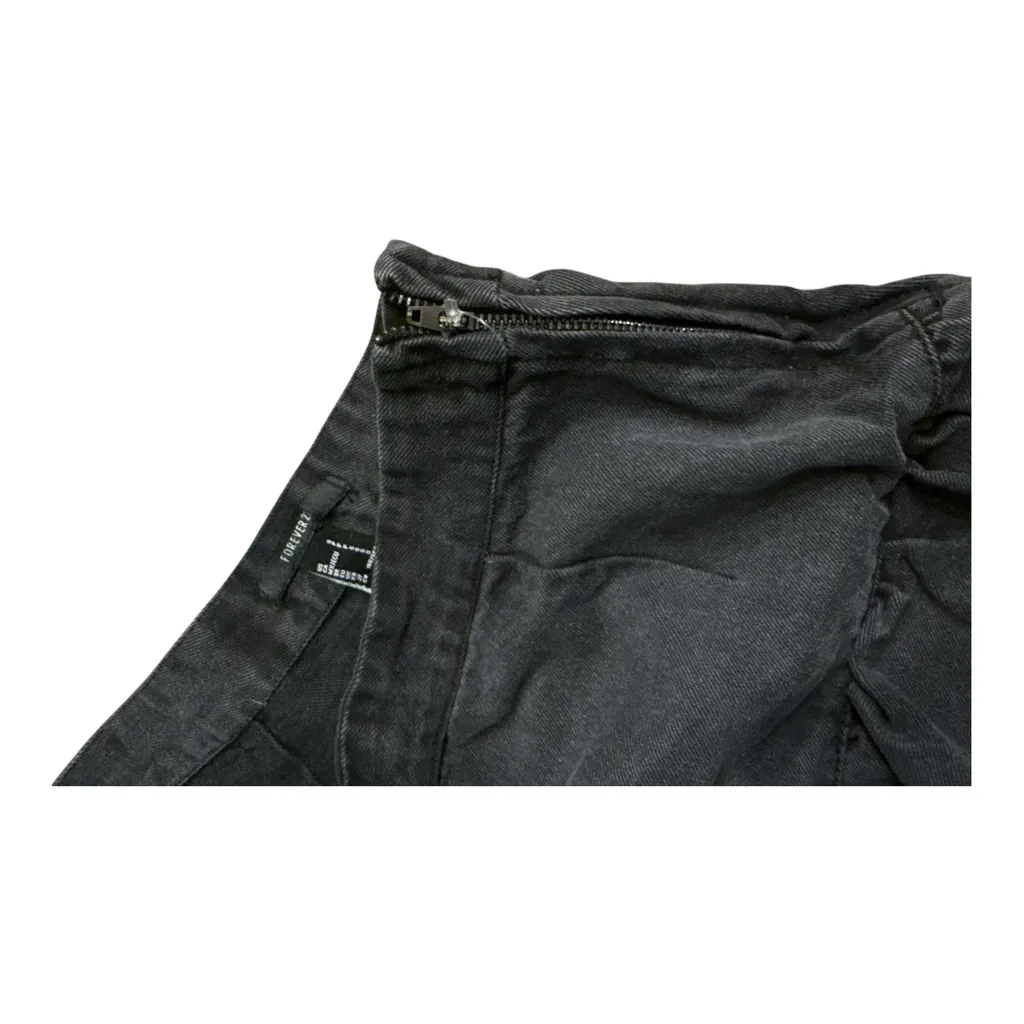 Forever 21 Charcoal Ruffled Mini Skirt - Image 4