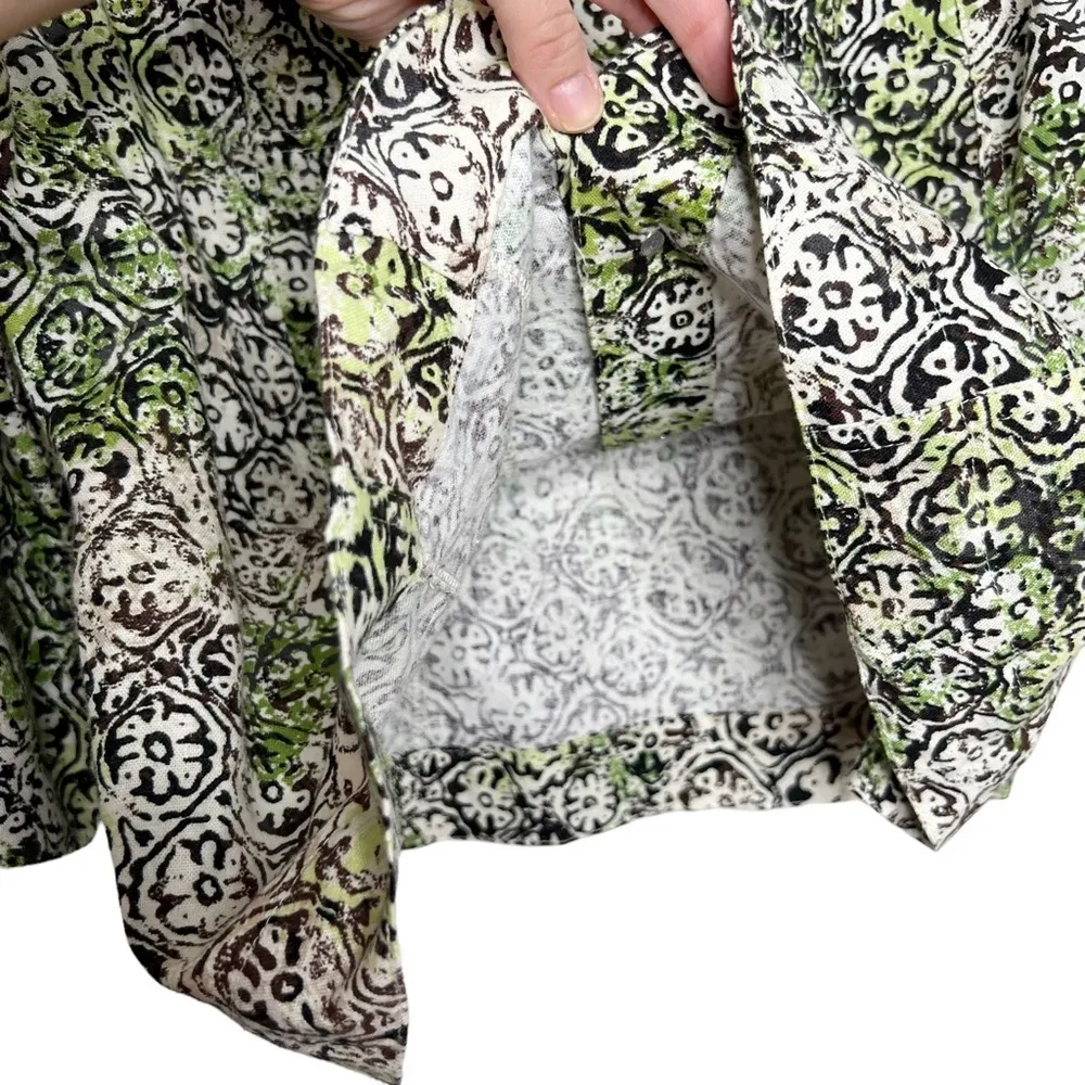 Linen Blend Trellis Print Lightweight Jacket - Image 8