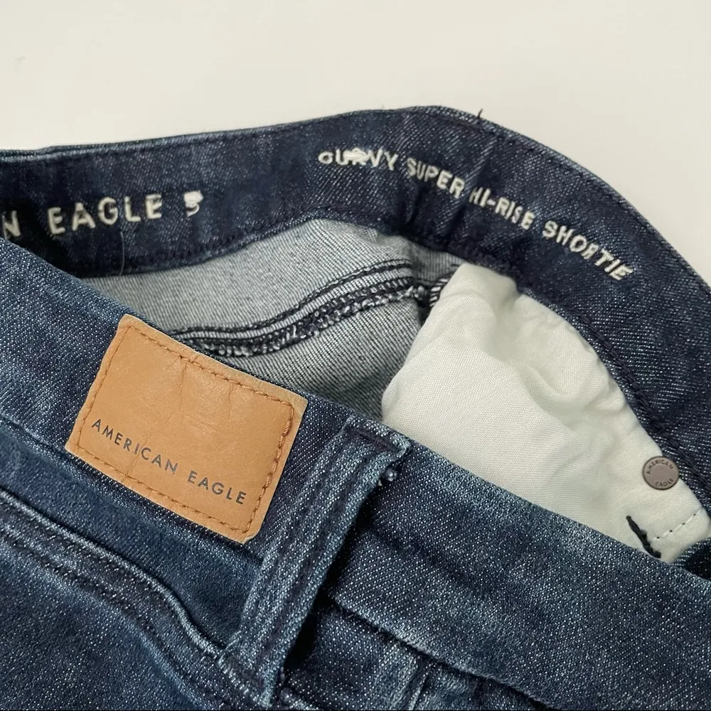 American Eagle Women’s Curvy Super Hi-Rise Shortie Size 4 - Image 10
