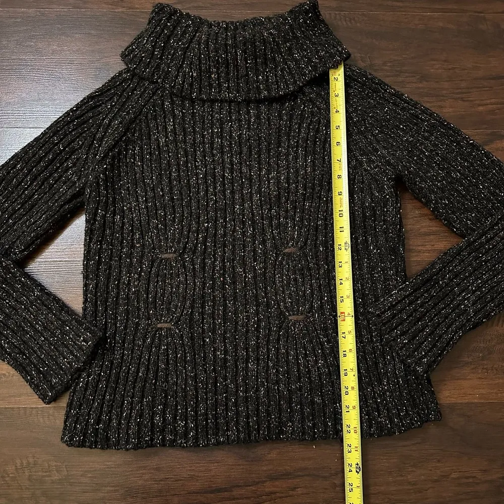 Timberland black knit turtleneck sweater size M - Image 9