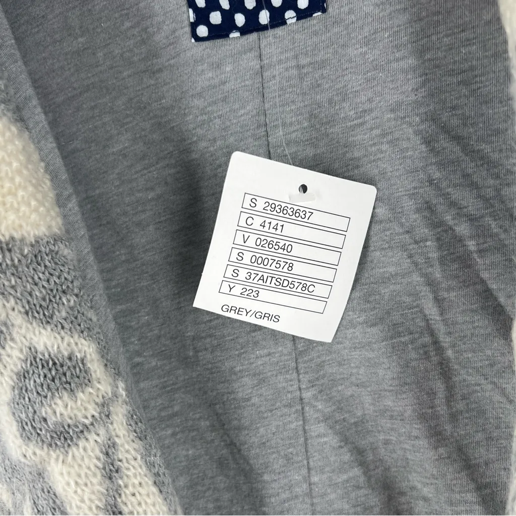 Anthropologie E by Eloise Fair Isle Belted Mohair Wool Blend Longline Cardigan S - Image 5