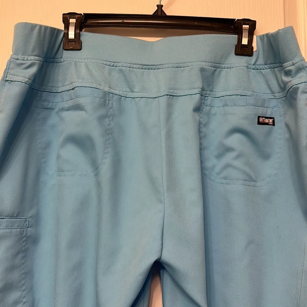 Barco Grey's Anatomy Blue Seafoam Cargo Medical Doctor Nurse Scrub Pants Size XL - Image 5