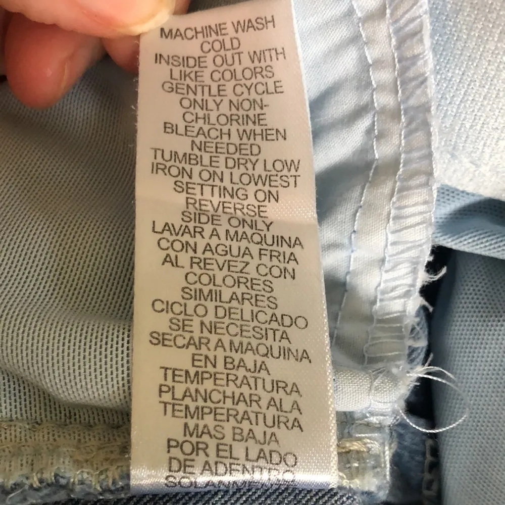 Democracy Bermuda Stretch Short Jorts Size 12 Medium Wash 9” Cotton Blend - Image 6