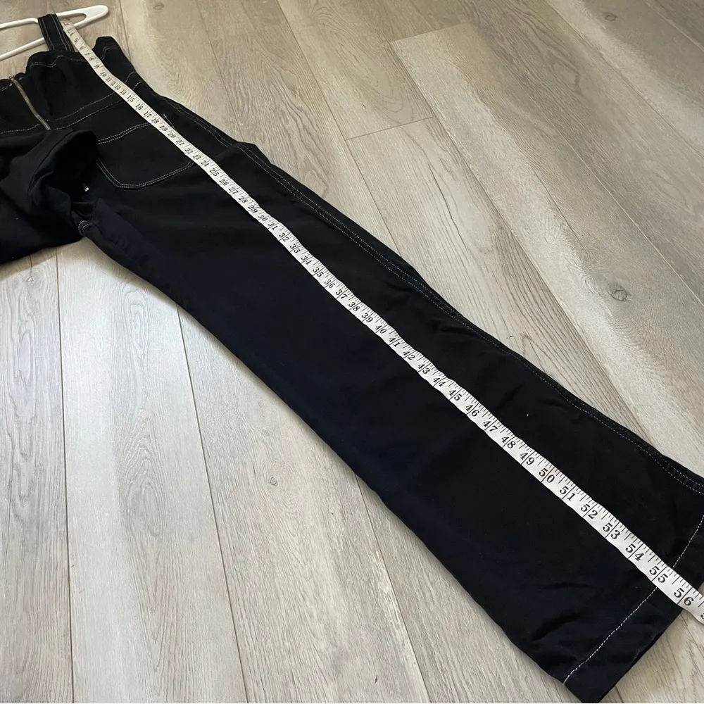 Reformation Jeans Jumpsuit ren twill wide leg womens Black (size 0) minimalist - Image 10