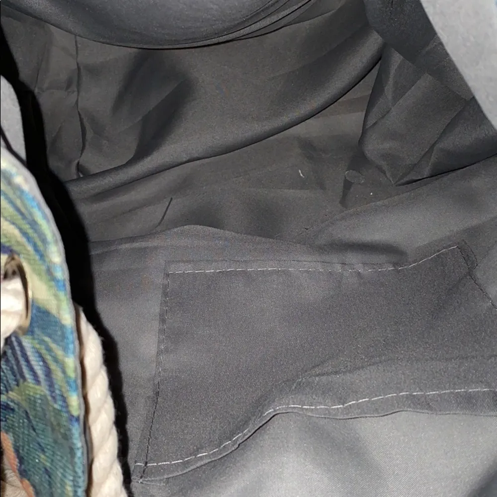 Kat/bryn tropical print cinched tote 2 pc Tan - Image 9