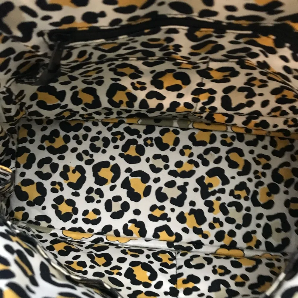 Vera Bradley- Floral Quilted Women's Bag - Yellow and Black-Large - Image 8